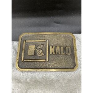 Vintage Kalo Belt Buckle‎ Kalo Labs KC MO Farmers